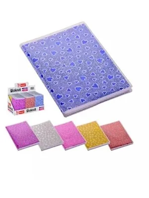 Mikro 9.5x13.5 Cm 64 Yaprak Çizgili Karton Kapak Asetat Koruyuculu Not Defteri Nt-215