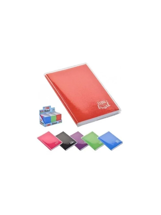 Mikro 9.5x13.5 Cm 64 Yaprak Çizgili Karton Kapak Asetat Koruyuculu Not Defteri Nt-211
