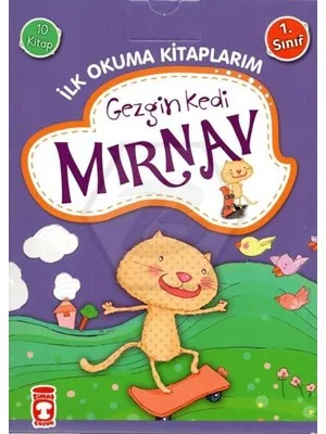 İlk Okuma Kitaplarım - Gezgin Kedi Mırnav 10 Kitap (1. Sınıflar İçin) - Timaş Yayınları