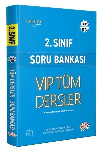 Editör Yay.-2.sınıf Vip Tüm Dersler Soru Bankası 2122