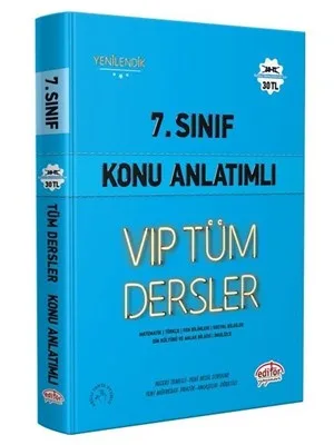 Editör Yay.-8.sınıf Vip Tüm Dersler Konu Anlatımlı 2122