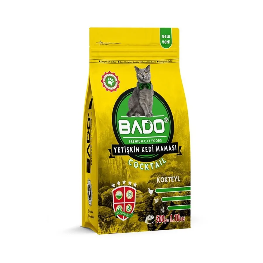 Bado 500 Gr Tavuklu Kokteyl Yetişkin Kedi Maması Kuru