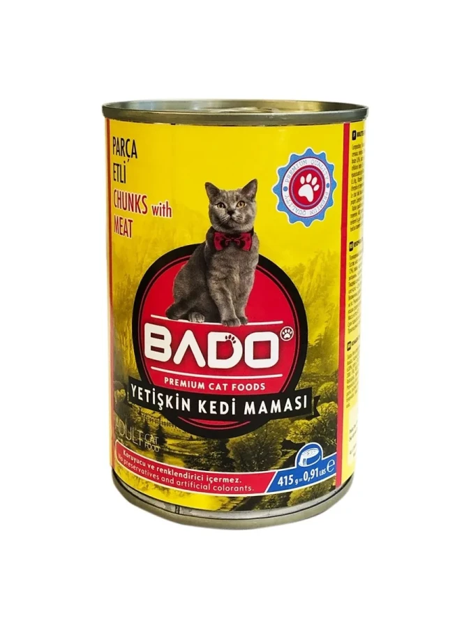 Bado 415 Gr Etli Yetişkin Kedi Maması Yaş