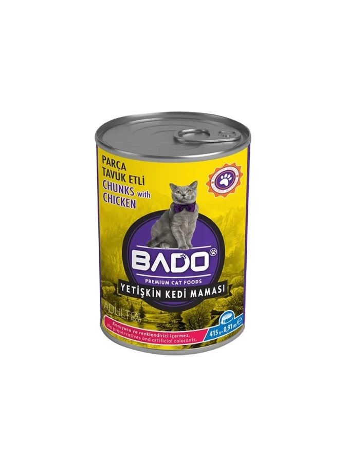Bado 415 Gr Tavuk Etli Yetişkin Kedi Maması Yaş