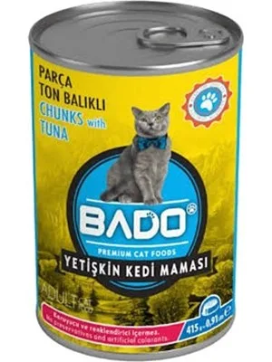 Bado 415 Gr Ton Balıklı Yetişkin Kedi Maması Yaş