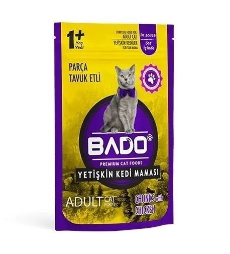 Bado 85 Gr Tavuk Etli Yetişkin Kedi Maması Yaş