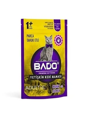 Bado 85 Gr Tavuk Etli Yetişkin Kedi Maması Yaş