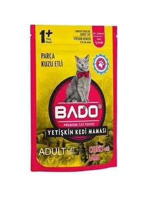 Bado 85 Gr Kuzu Etli Yetişkin Kedi Maması Yaş