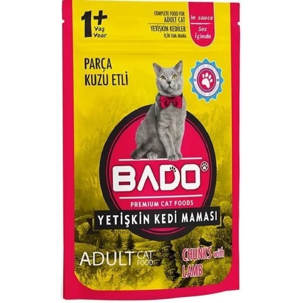 Bado 85 Gr Kuzu Etli Yetişkin Kedi Maması Yaş