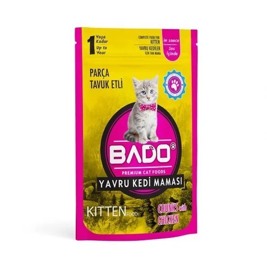 Bado 85 Gr Tavuk Etli Yavru Kedi Maması Yaş