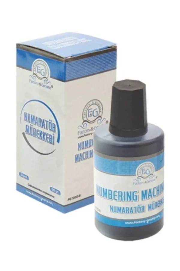 Factory Genuine 50 Gr Numaratör Mürekkebi Siyah