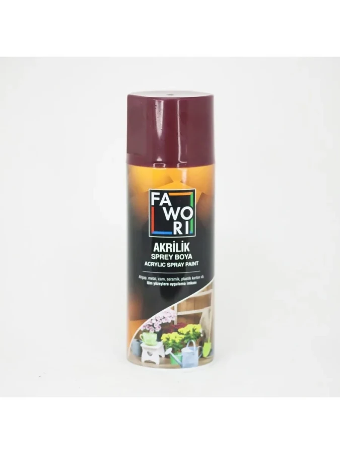 Fawori 400 Ml Akrilik Sprey Boya Bordo Ral3005
