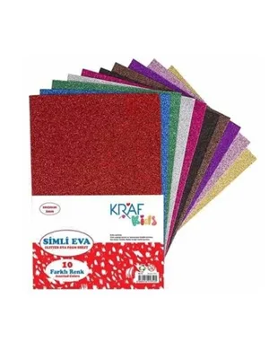 Kraf Kids A4 2 Mm Eva Simli 10 Renk Kk10