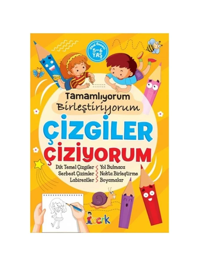 Çizgiler Çiziyorum 5-6 Yaş - Bıcırık Yayınları