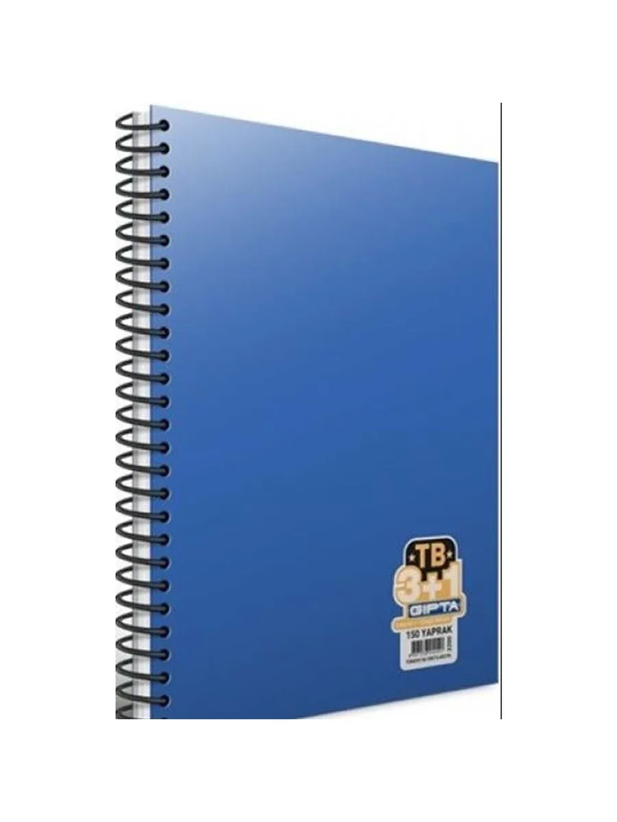 Gıpta A4 Pp Kapak Spiralli Defter 3+1 Bölmeli 150 Yp 2200