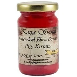 Koza 105 Cc Ebru Boyası Pig.kırmızı Gln-315