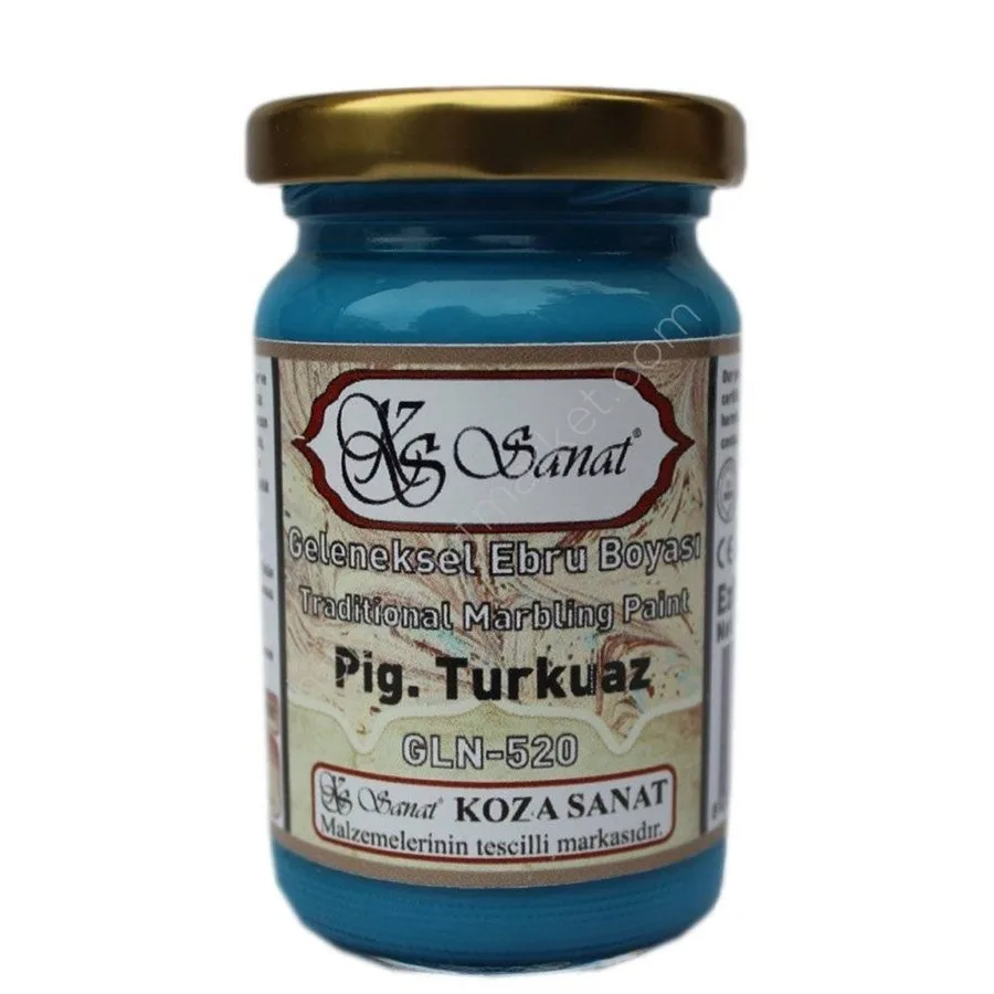 Koza 105 Cc Ebru Boyası Pig.turkuaz Gln-520