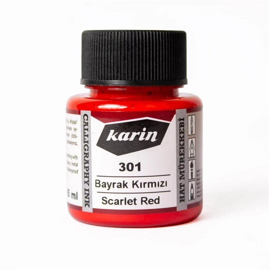 Karin 45 Ml Hat Mürekkebi Bayrak Kırmızı 301 6210301045