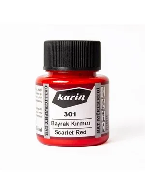 Karin 45 Ml Hat Mürekkebi Bayrak Kırmızı 301 6210301045
