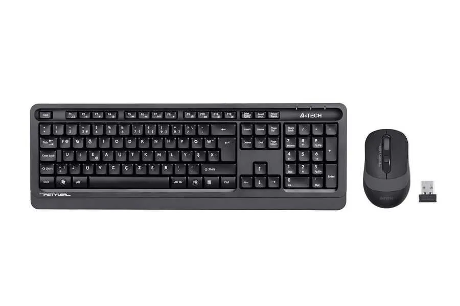 A4 Tech Fg1010f 2.4 Ghz Mm Grey F Kablosuz Klavye Mouse Set