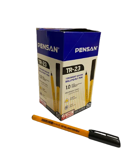 Pensan 1.0 Üçgen Tükenmez Kalem Siyah Tr-23