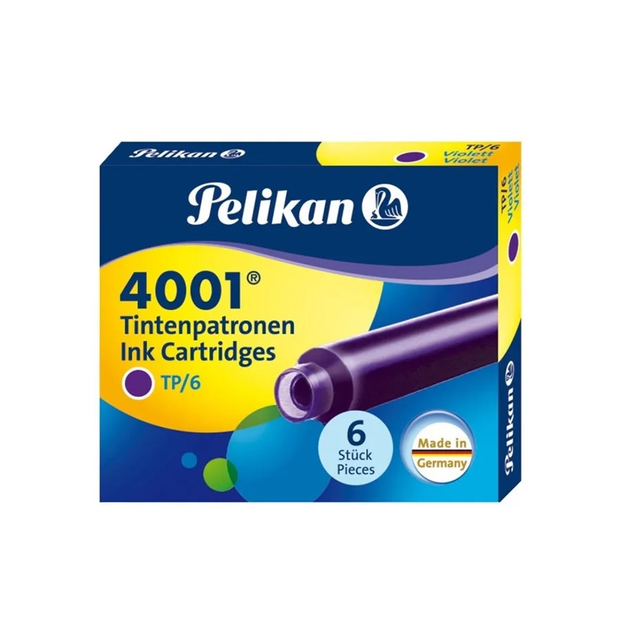 Pelikan Kartuş Mor 6 Lı 4001