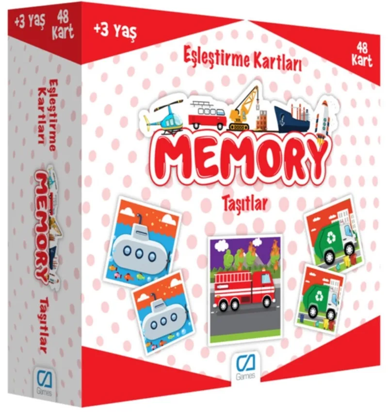 Ca Eğitici Hafıza Kartları - Taşıtlar 48kart Ca.5038