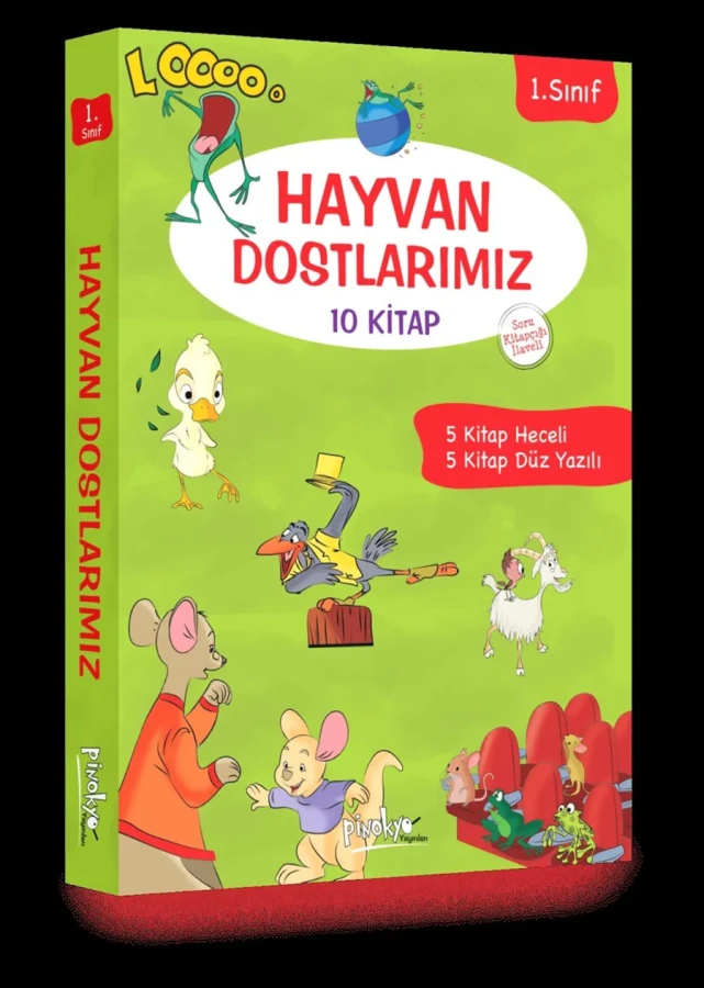 Hayvan Dostlarımız 1.sınıf 10 Kitap - Pinokyo Yayınları