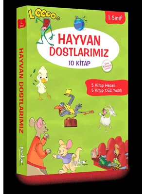 Hayvan Dostlarımız 1.sınıf 10 Kitap - Pinokyo Yayınları