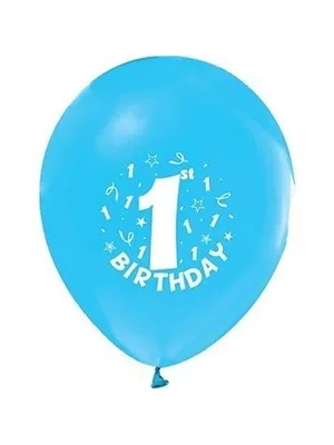 Nedi Party Marty Baskılı Balon 1 Yaş İyi Ki Doğdun Mavi 16"lı Pm-12158
