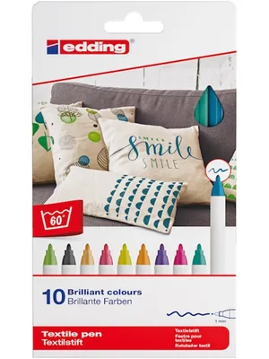 Edding Tişört Kalemi 10''lu E-4600