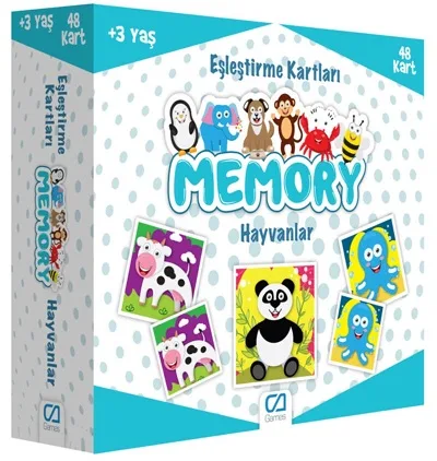 Ca Games Memory Hayvanlar Eşleştirme Kartları 5041-197866