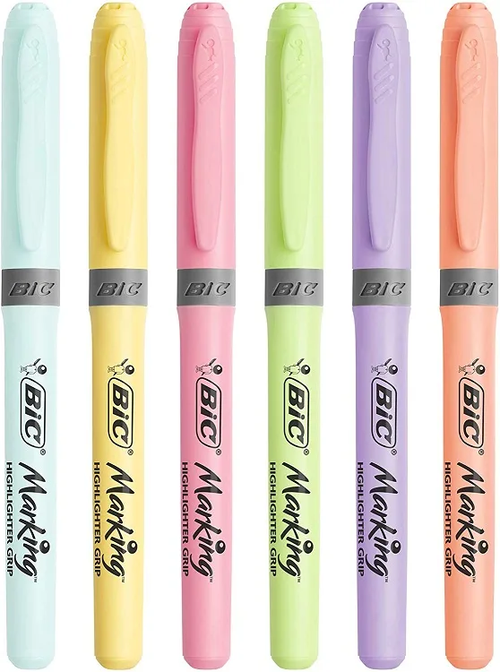 Bic Highlighter Grip Pastel Fosforlu Kalem 6 Renk 992561