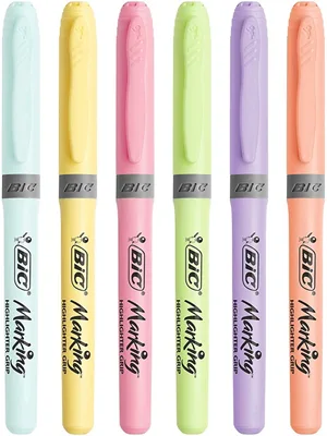 Bic Highlighter Grip Pastel Fosforlu Kalem 6 Renk 992561