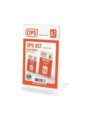 Ops A6 (105x148 Mm) Dikey Afiş Taşıyıcı 056
