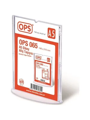 Ops A5(148x210 Mm) Dikey Afiş Taşıyıcı 065