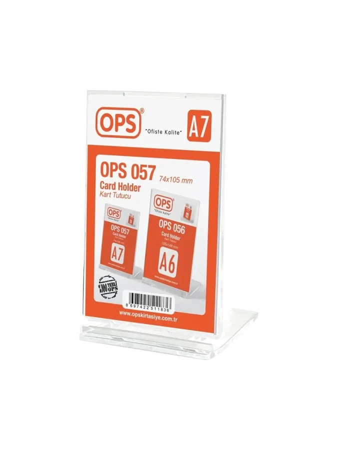 Ops A7 (74x105 Mm) Dikey Afiş Taşıyıcı 057