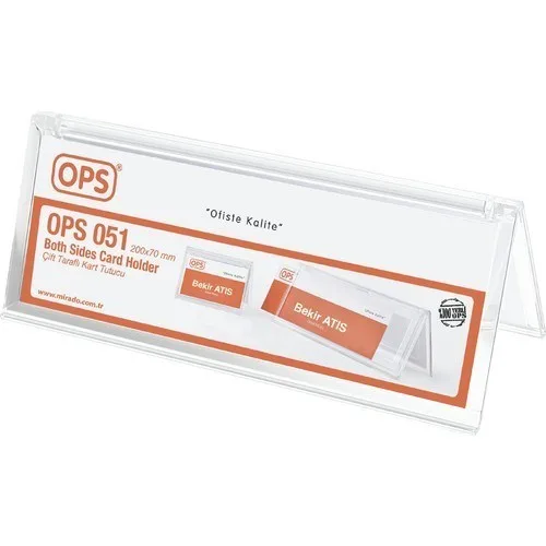 Ops 200x70 Mm Yatay Çift Taraflı Afiş Taşıyıcı 051