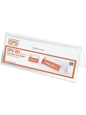 Ops 200x70 Mm Yatay Çift Taraflı Afiş Taşıyıcı 051