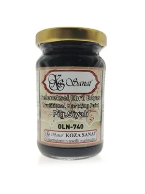 Koza 105 Cc Ebru Boyası Pig.siyah Gln-740