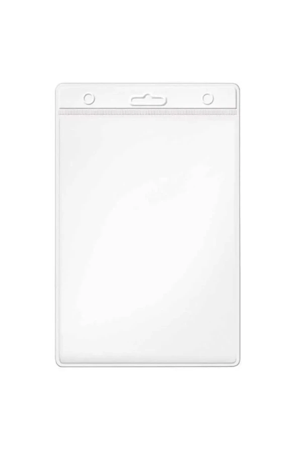 Mas 54x86 Plastik Yaka Kartı Poşeti Dikey Beyaz 3512