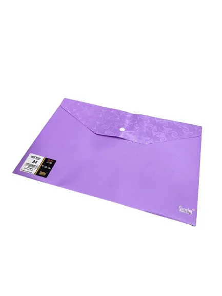 Sensho A4 Çıtçıtlı Dosya Mor Sm A4-02-16-10