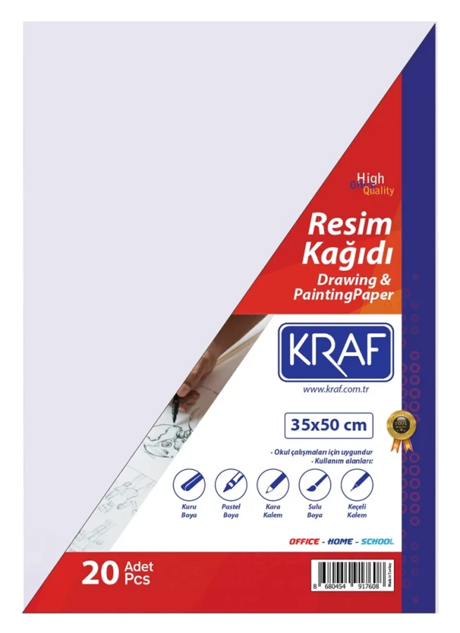 Kraf 35x50 120 Gr Resim Kağıdı 20"li