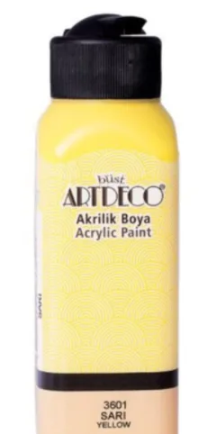 Artdeco 75 Ml Akrilik Boya Sarı 3601