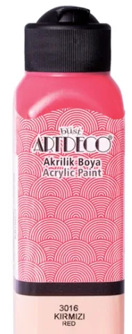 Artdeco 75 Ml Akrilik Boya Kırmızı 3016