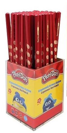 Play-doh Oluklu Üçgen Kırmızı Kalem Play-kk015