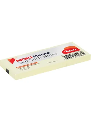 Noki Memo 40x50 Mm Yapışkanlı Not Kağıdı Sarı 3"lü 12005