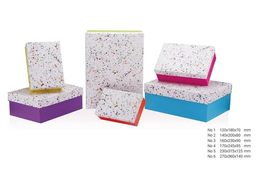 Gıpta Colorful Dikdörtgen Hediye Kutusu No:2 6527