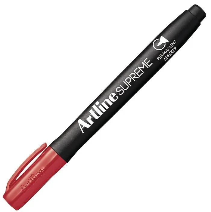 Artline Supreme 1.0 Mm Permanent Kalem Red Rpf-700