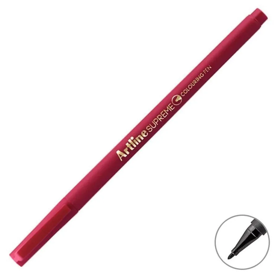 Artline Supreme 0.6 Mm Keçe Uçlu Kalem Dark Red Epfs-210